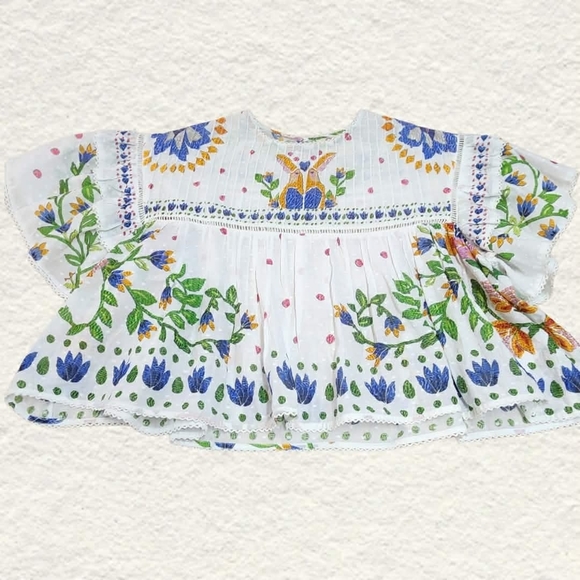 FARM Rio Colorful Floral Blouse - Picture 1 of 4